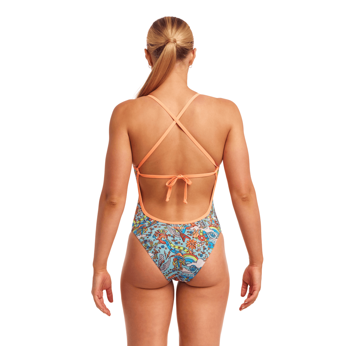 Funkita Sunny Bunny Tie Me Tight Ladies Swimsuit-Swimsuit-Funkita-SwimPath