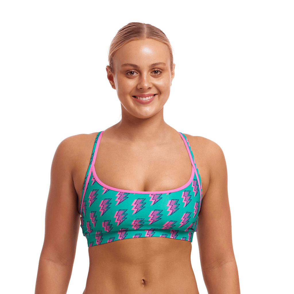 Funkita Zip Zap Ladies Swim Sports Top-Bikini-Funkita-SwimPath