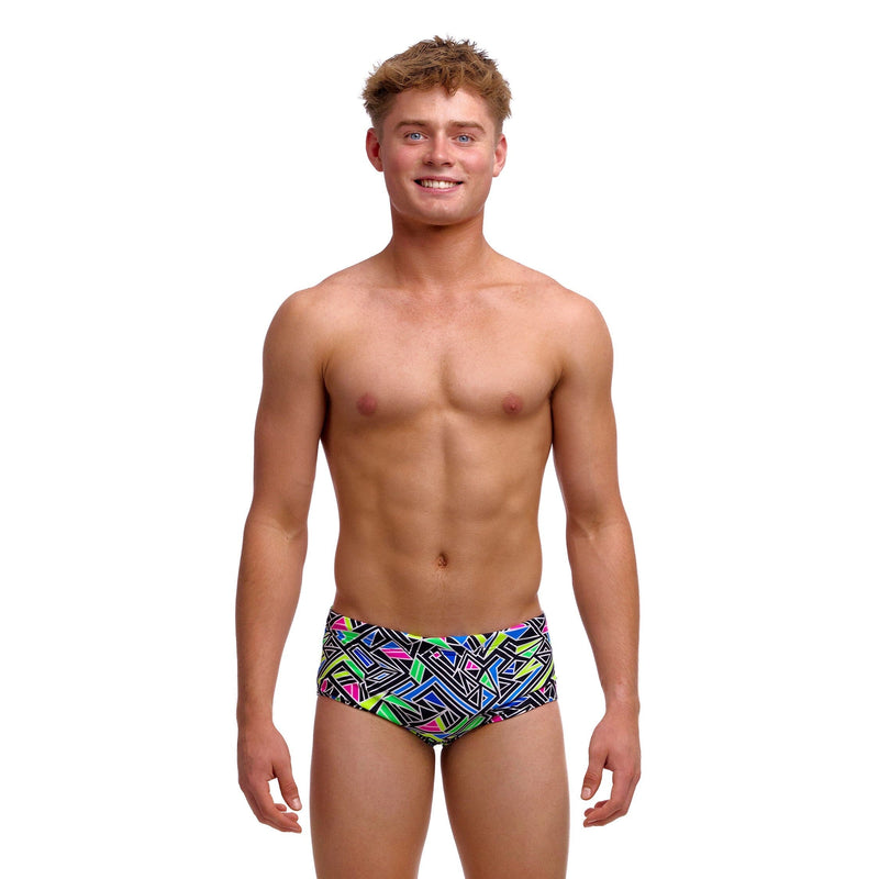 Funky Trunks Bits Of Peace Boy's Sidewinder Trunks-Briefs-Funky Trunks-SwimPath