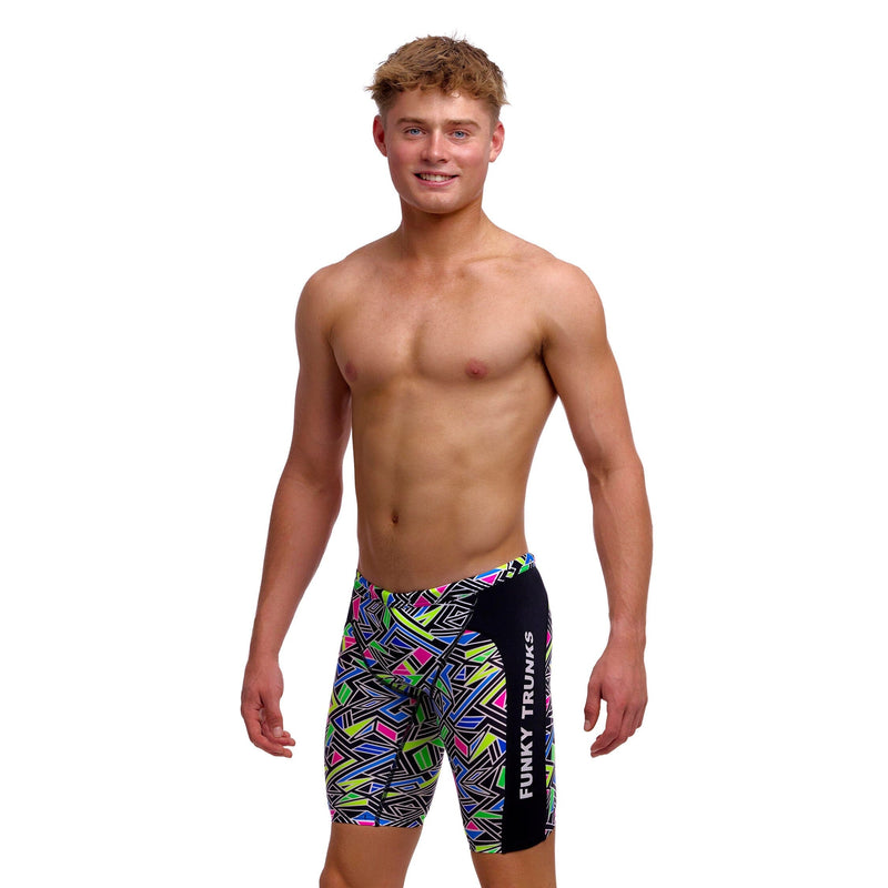 Funky Trunks Bits Of Peace Boy's Training Jammers-Training Jammers-Funky Trunks-SwimPath