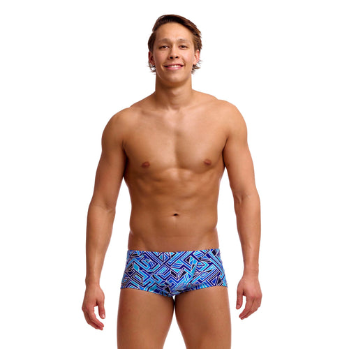 Funky Trunks Blue Bits Men's Classic Trunks-Briefs-Funky Trunks-SwimPath