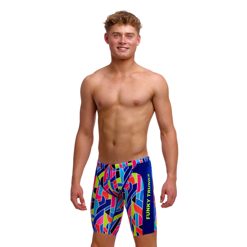 Funky Trunks Fault Lines Boy's Training Jammers-Training Jammers-Funky Trunks-SwimPath