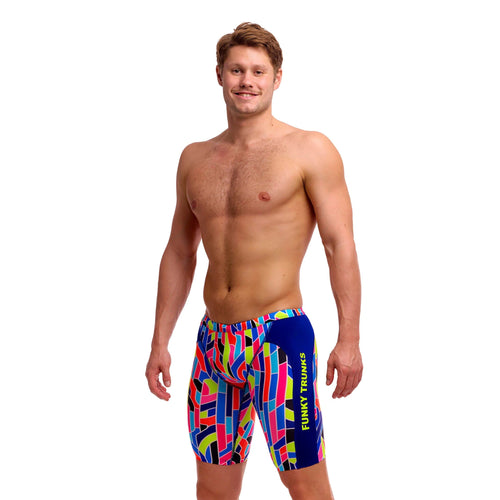Funky Trunks Fault Lines Men's Training Jammers-Training Jammers-Funky Trunks-SwimPath
