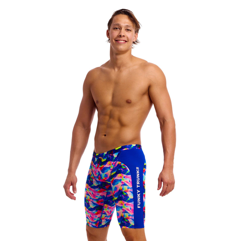 Funky Trunks Wet Wave Men's Training Jammers-Training Jammers-Funky Trunks-SwimPath