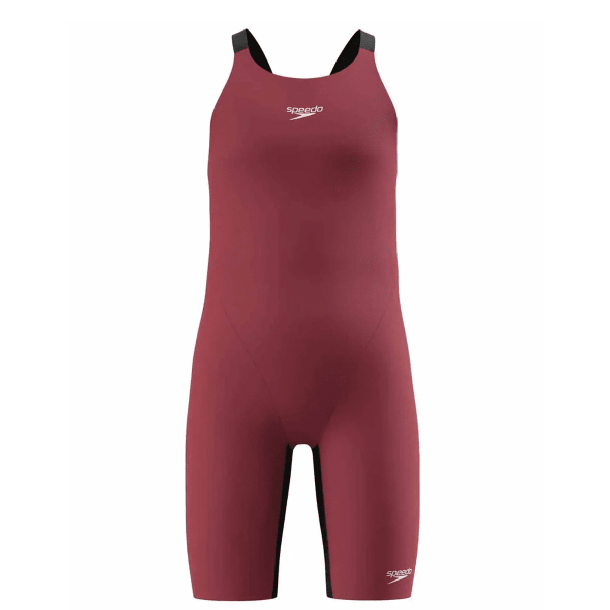 Speedo Endurance+ Max Junior Girls Kneeskin - Black/Red