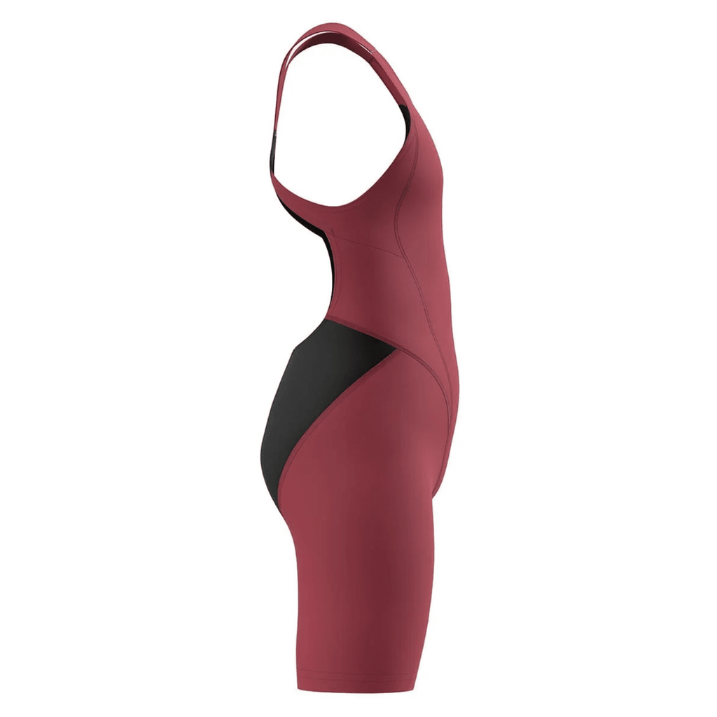 Speedo Girls Fastskin HyperPro Solid Openback Kneeskin - Black/Regal Red-Kneeskin-Speedo-SwimPath
