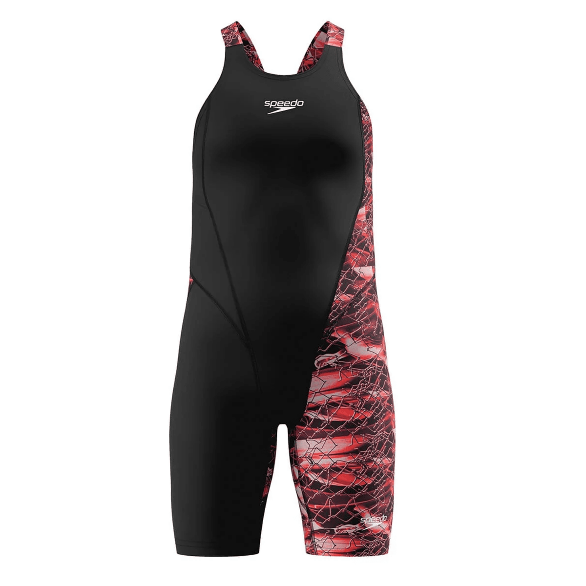 Speedo Girls Fastskin HyperPro Solid Openback Kneeskin - Electric Veil-Kneeskin-Speedo-SwimPath