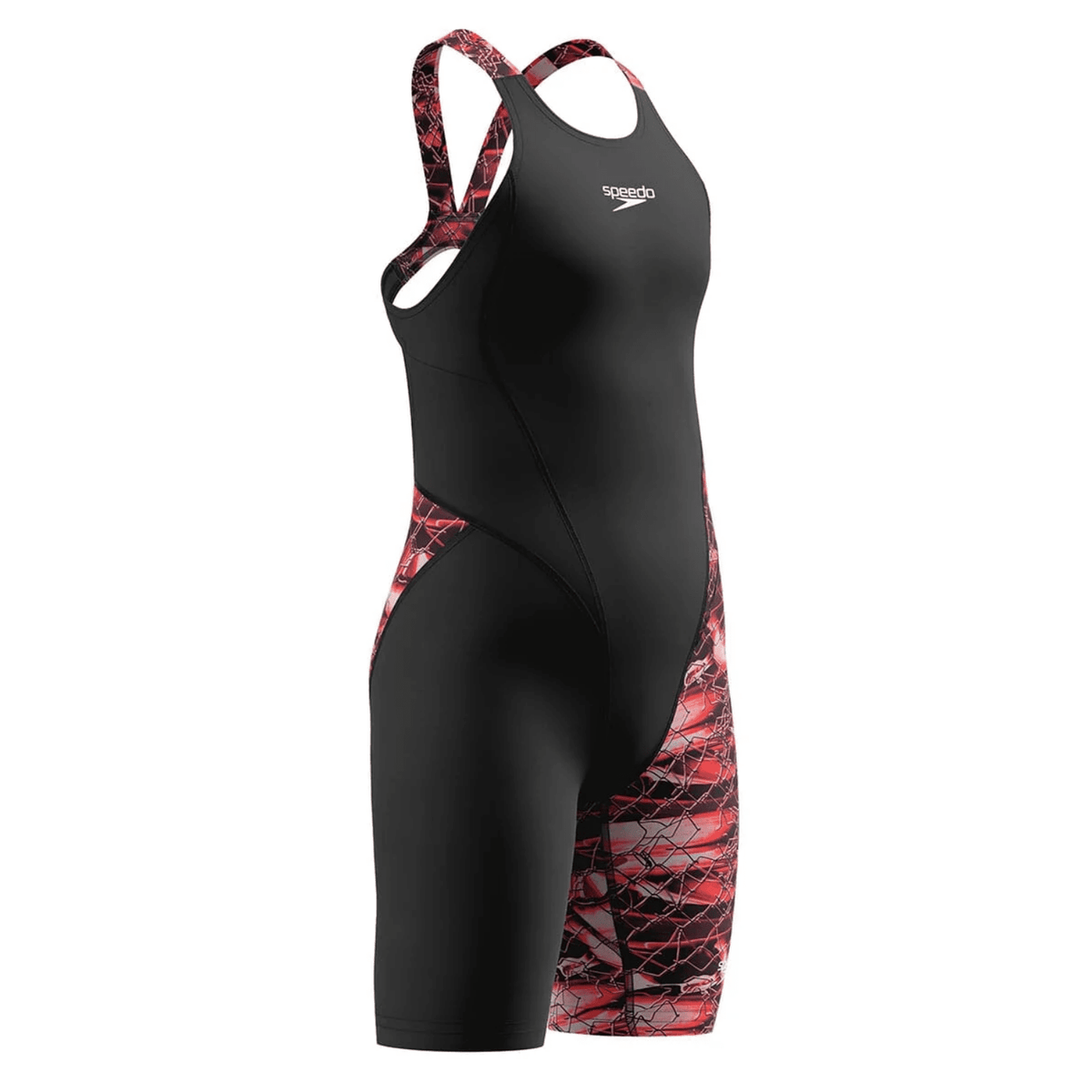 Speedo Girls Fastskin HyperPro Solid Openback Kneeskin - Electric Veil-Kneeskin-Speedo-SwimPath