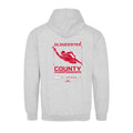 Gloucester County ASA County Championships 2026 Hoodie - Heather Grey / Fire Red-Event-Gloucester-SwimPath