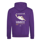 Gloucester County ASA County Championships 2026 Hoodie - Purple / Sun Yellow-Event-Gloucester-SwimPath