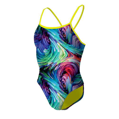 Jowe Bliss Tie-Back Swimsuit - Yellow Strap-Swimsuit-Jowe-SwimPath