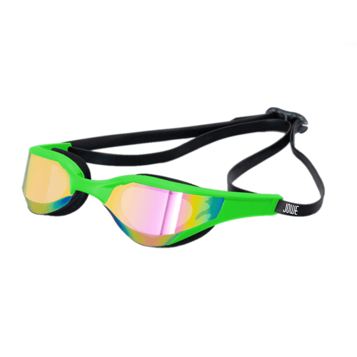 Jowe Breakout Mirrored Racing Goggles - Lime Green/Gold-Goggles-Jowe-SwimPath