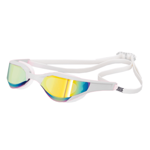 Jowe Breakout Mirrored Racing Goggles - White/Gold-Goggles-Jowe-SwimPath