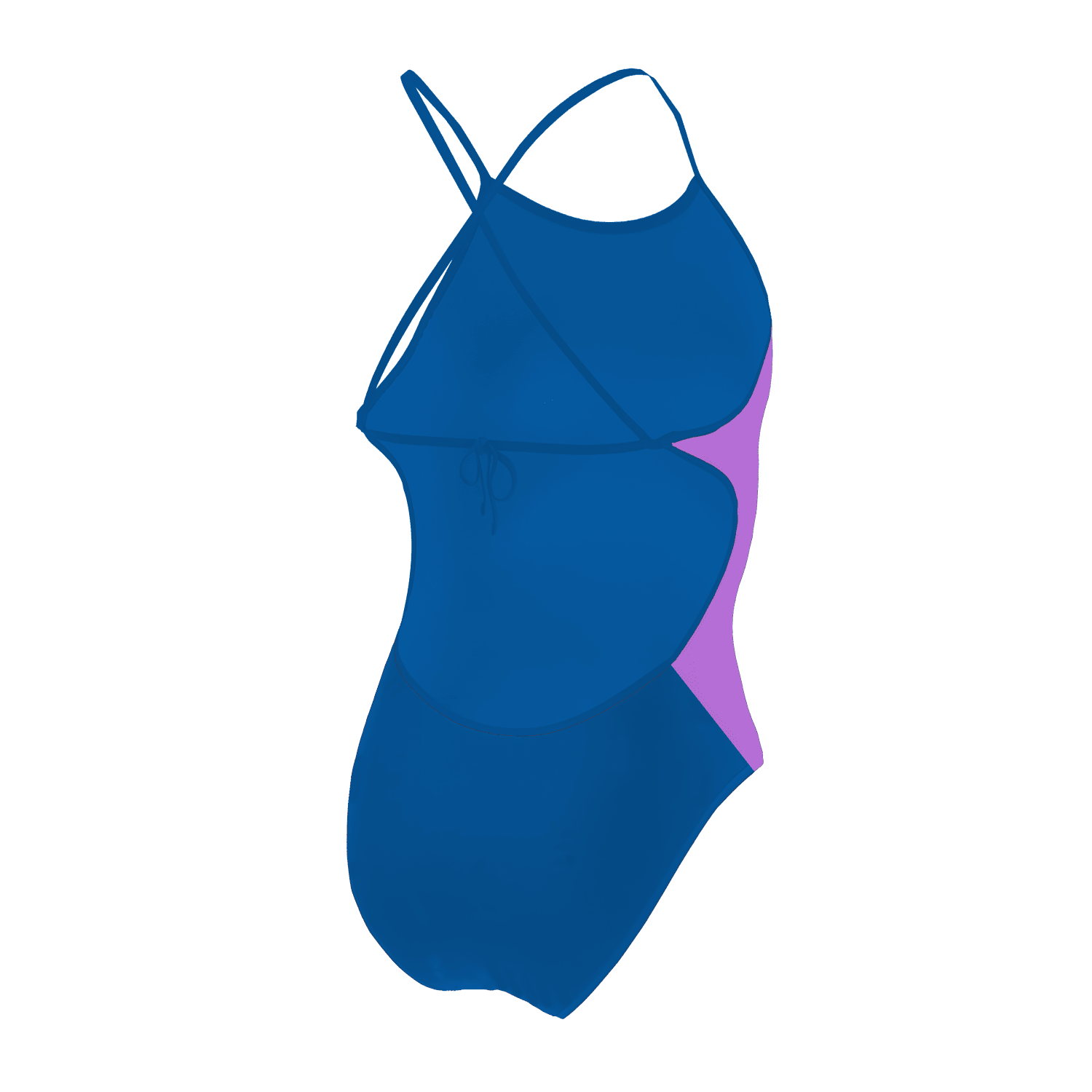 Jowe Jowe Women's Contrast Panel Tie-Back Swimsuit - Paddle / Superhero ...