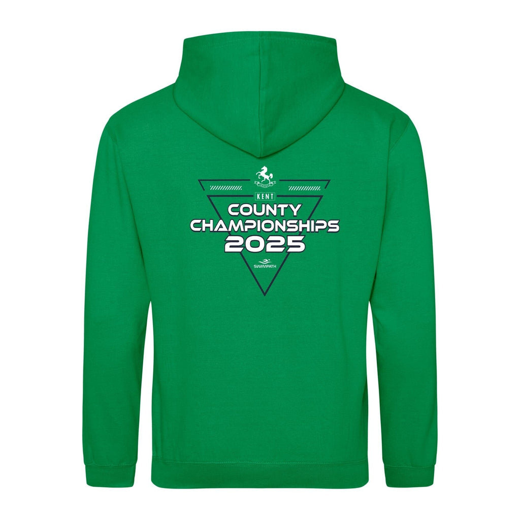 Kent County ASA County Championships 2025 Hoodie - Kelly Green-Event-Kent-SwimPath