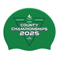 Kent County ASA County Championships 2025 Silicone Suede Swimming Cap - Kelly Green-Event-Kent-SwimPath