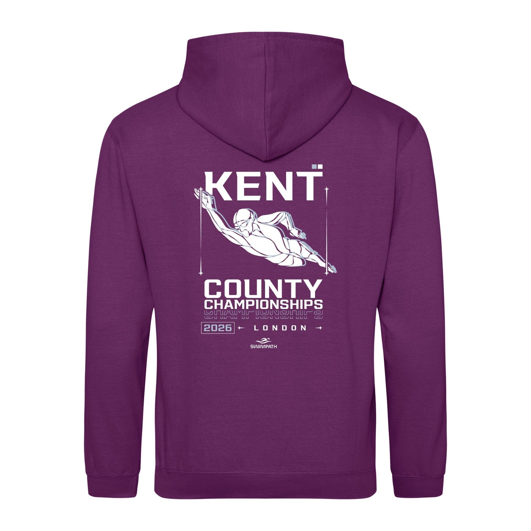 Kent County ASA County Championships 2026 Hoodie - Magenta Magic-Event-Kent-SwimPath