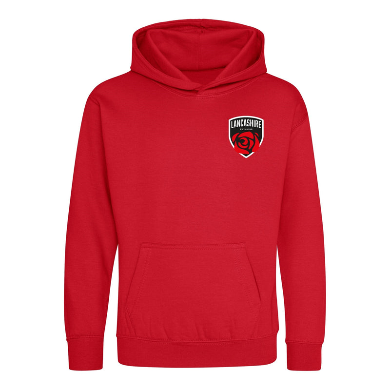 Lancashire County ASA County Championships 2024 Hoodie - Fire Red/Arctic White-Event-Lancashire-9-11-SwimPath