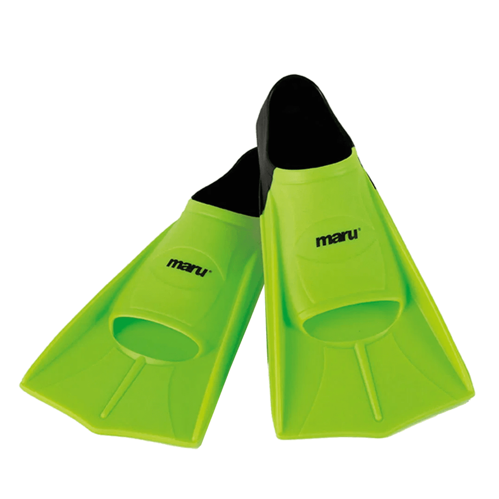 Maru Fins - Neon Lime/Black – SwimPath