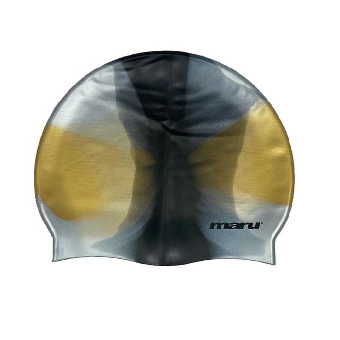 Maru Swimming Cap - Black/Silver/Gold-Swimming Caps-Maru-SwimPath