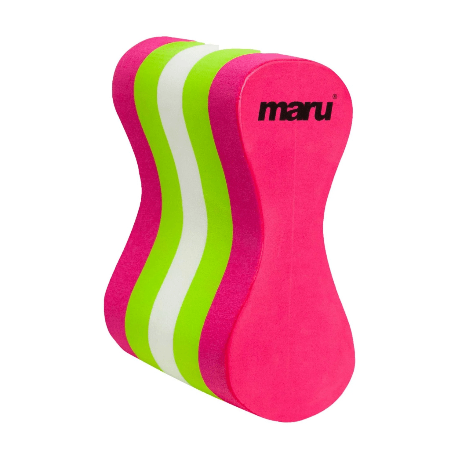 Maru Adult Pullbuoy - Pink/Lime-Pull Buoy-Maru-SwimPath