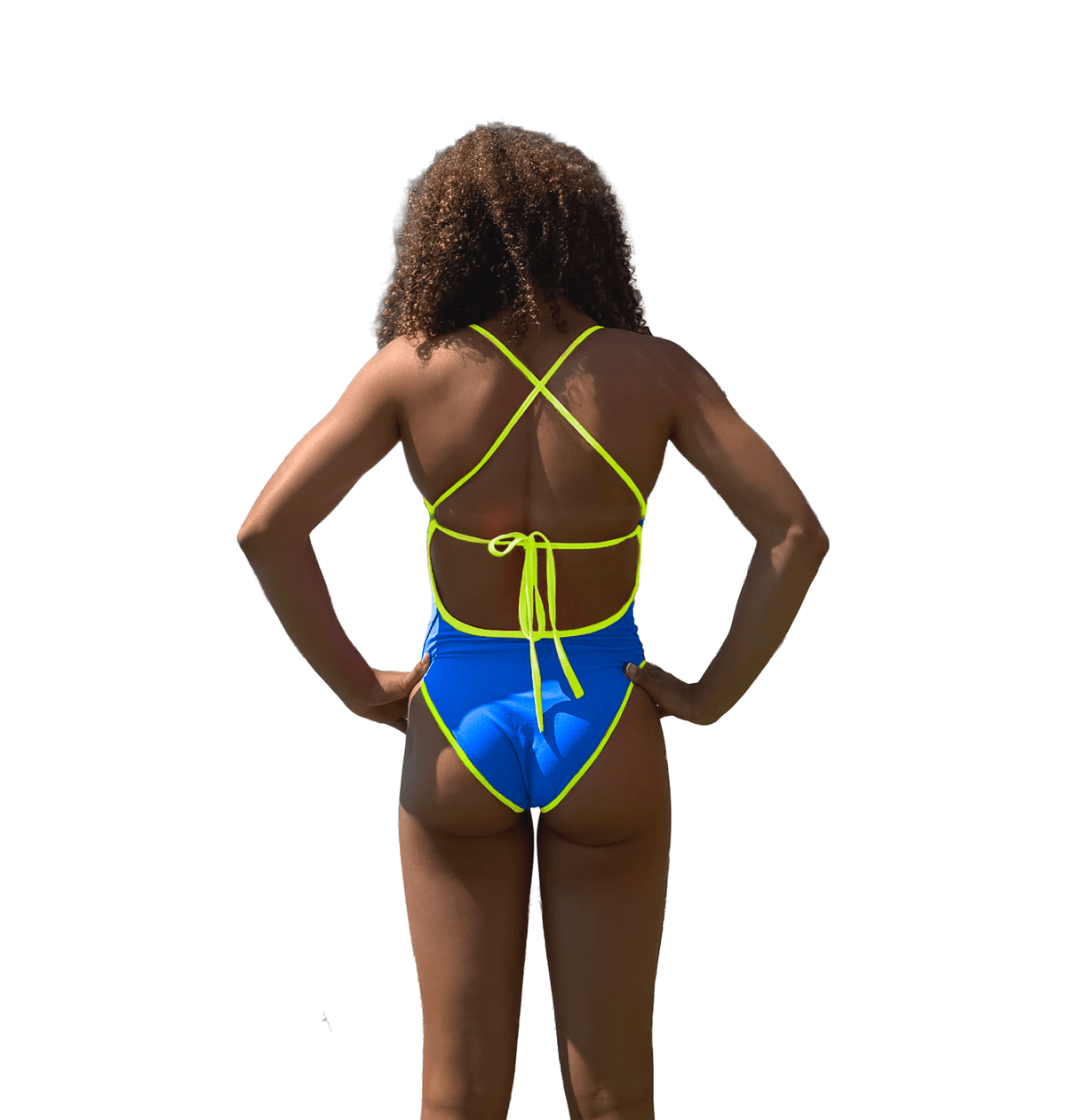 Jowe Women's Reversible Tie-Back Swimsuit - Neon Cherry/New Cancun-Swimsuit-Jowe-SwimPath