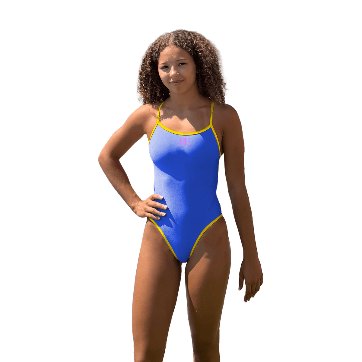 Jowe Women's Reversible Tie-Back Swimsuit - Neon Cherry/New Cancun-Swimsuit-Jowe-SwimPath