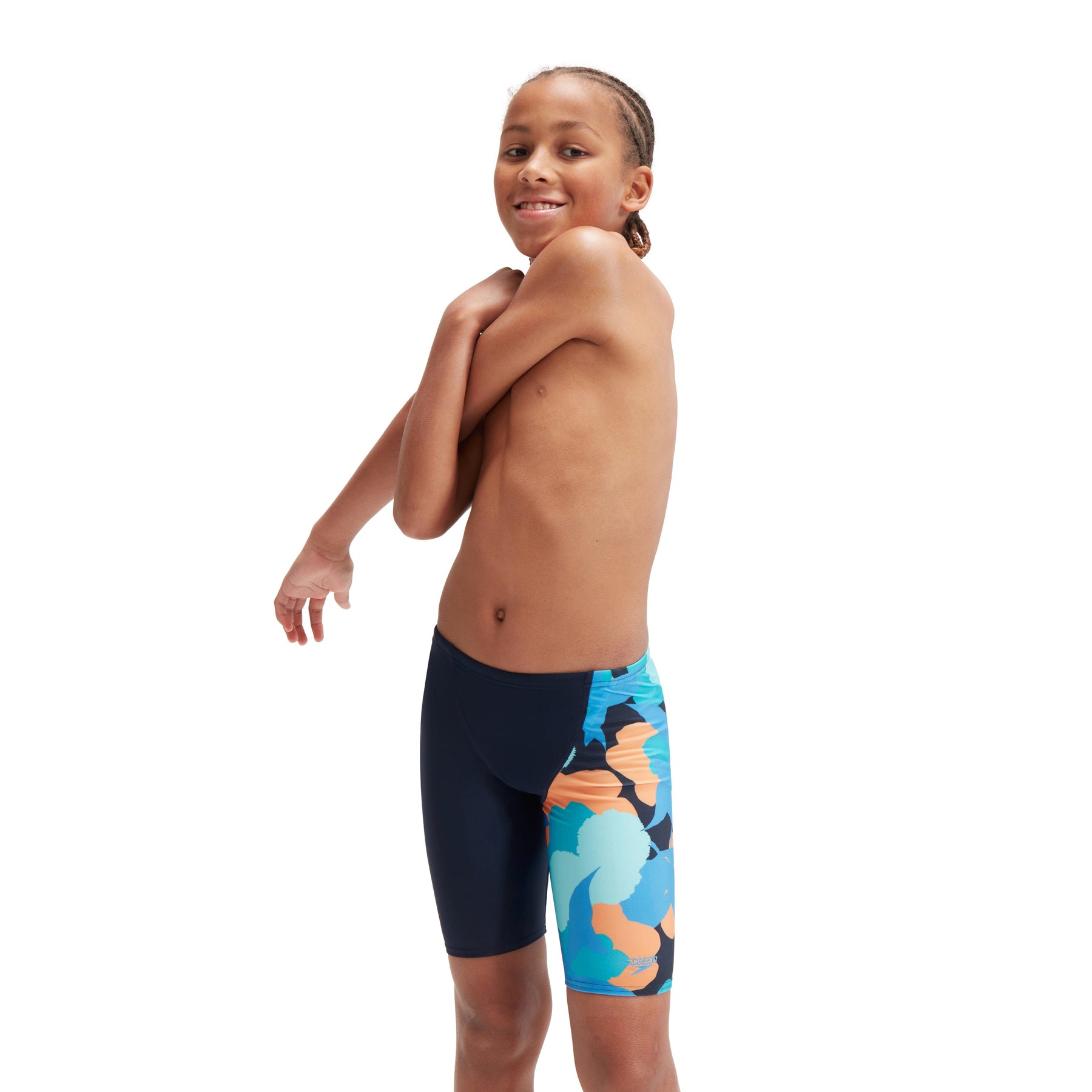 Speedo Boys' Digital Allover V-Cut Jammer Navy/Blue – SwimPath