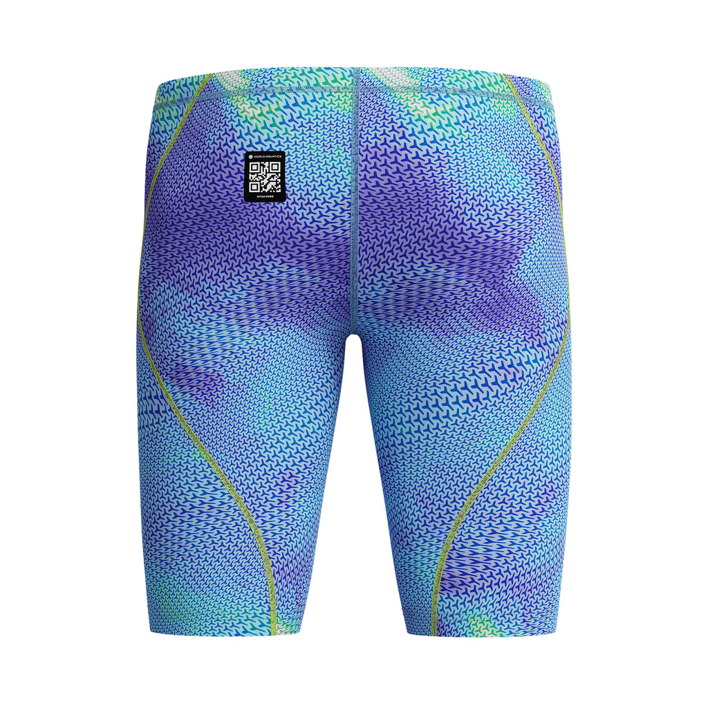 Speedo Mens Fastskin HyperSpark Solid Jammer - Under Current/Sugar Blue-Jammers-Speedo-SwimPath