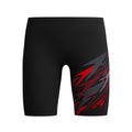 Speedo Boys Medley Logo Jammer - Black/Red-Training Jammers-Speedo-SwimPath