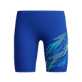 Speedo Boys Medley Logo Jammer - Blue/Light Green-Training Jammers-Speedo-SwimPath