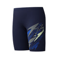 Speedo Boys Medley Logo Jammer - Navy/Blue-Training Jammers-Speedo-SwimPath