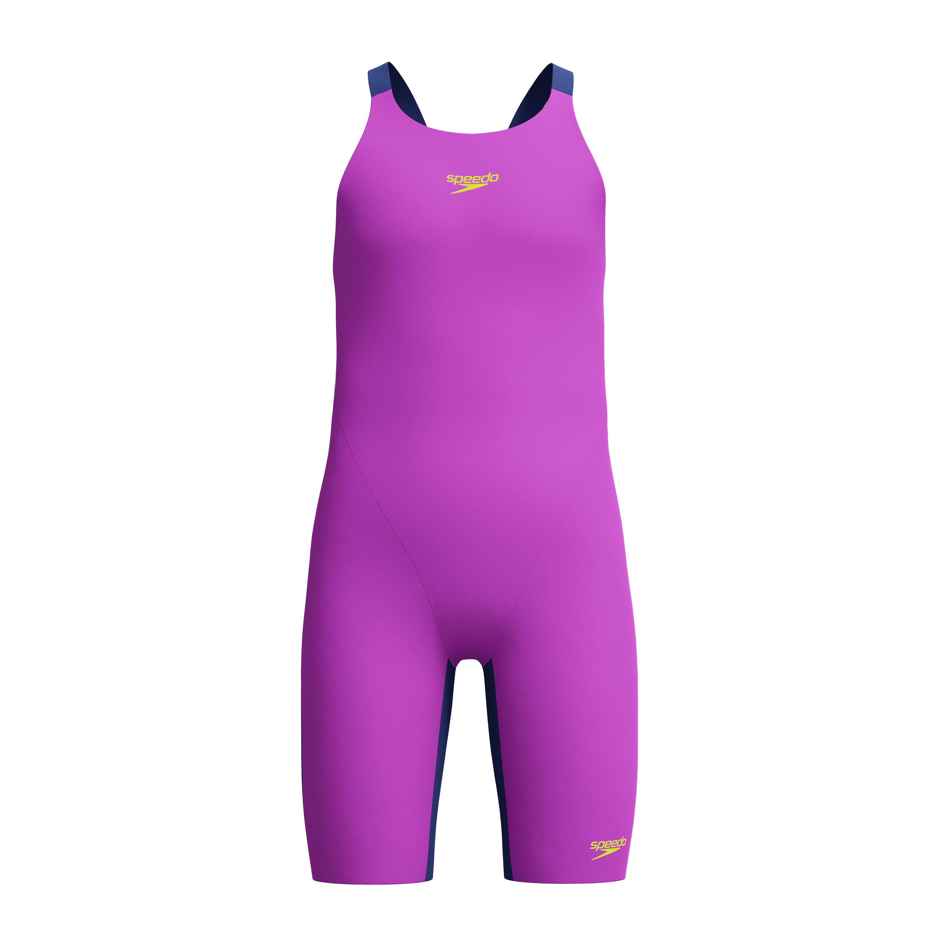Speedo Endurance+ Max Junior Girls Kneeskin - Purple/Navy-Kneeskin-Speedo-SwimPath