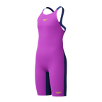 Speedo Endurance+ Max Junior Girls Kneeskin - Purple/Navy-Kneeskin-Speedo-SwimPath