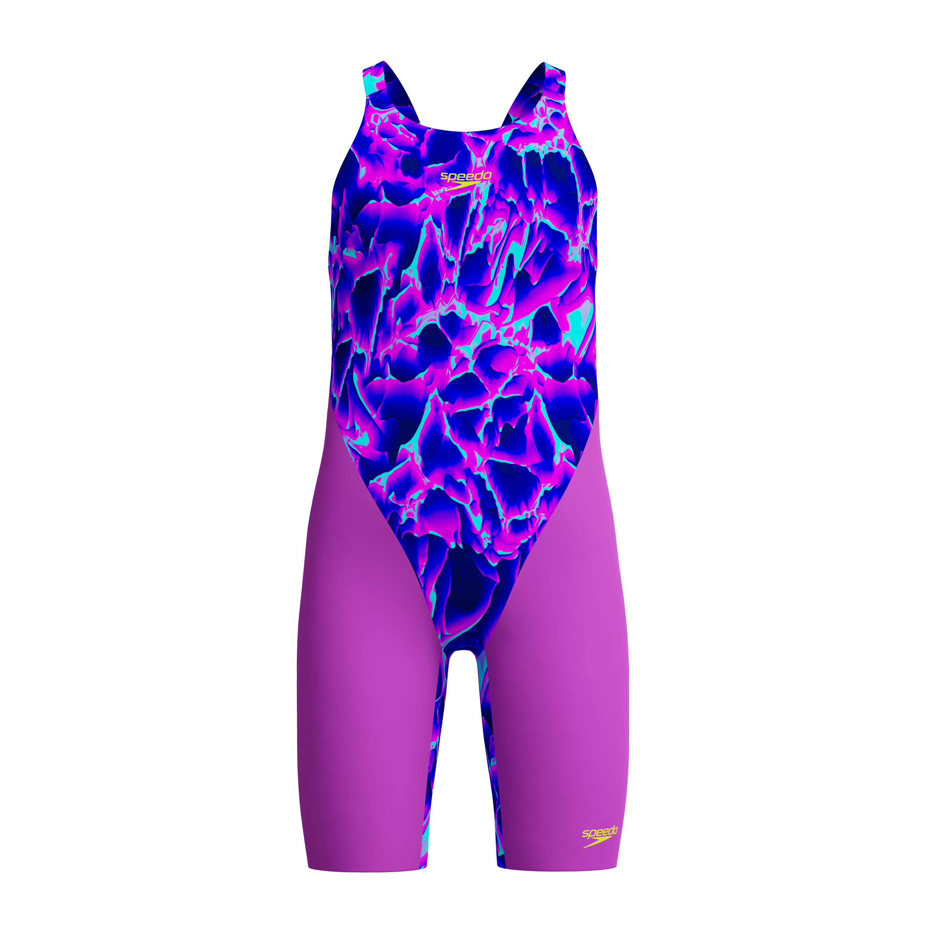 Speedo Endurance+ Max Junior Girls Kneeskin - Purple/Pink-Kneeskin-Speedo-SwimPath