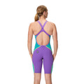 Speedo Fastskin LZR Pure Intent 2.0 Openback Women's Kneeskin - Galaxy Grape/Mayan Blue-Kneeskin-Speedo-SwimPath