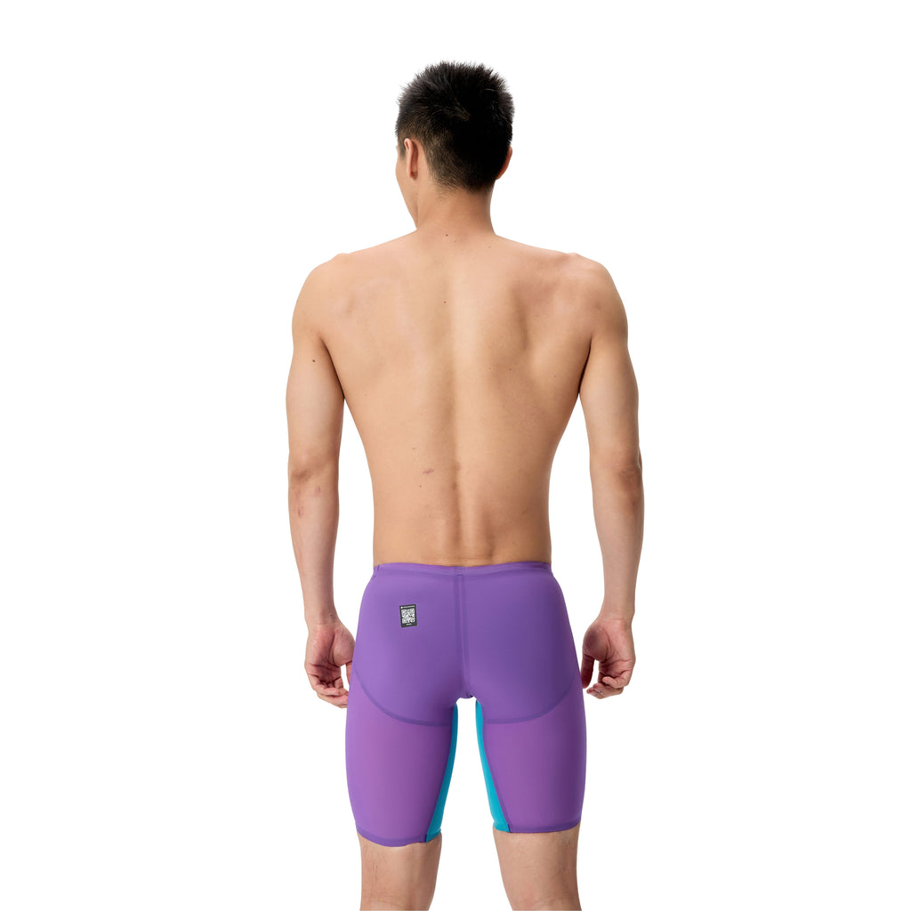 Speedo Fastskin LZR Pure Valor 2.0 Mens Jammers - Galaxy Grape/Mayan Blue-Jammers-Speedo-SwimPath