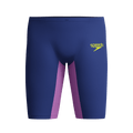 Speedo Fastskin LZR Pure Valor 2.0 Mens Jammers - Noble Navy/Jelly/Hyper Yellow-Jammers-Speedo-SwimPath