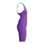 Speedo Fastskin LZR Pure Valor 2.0 Openback Womens Kneeskin - Galaxy Grape/Mayan Blue-Kneeskin-Speedo-SwimPath