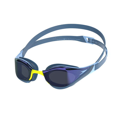 Speedo Fastskin Pure Focus Mirror Goggle - Blue/Grey-Goggles-Speedo-SwimPath