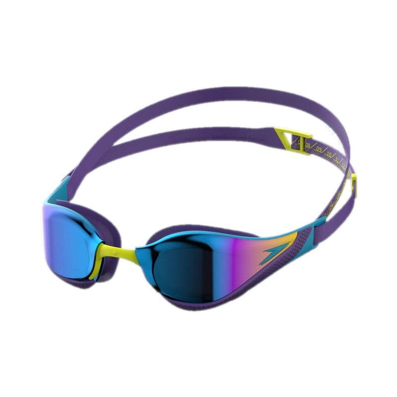 Speedo Fastskin Pure Focus Mirror Goggle - Mayan Blue/Grape-Goggles-Speedo-SwimPath