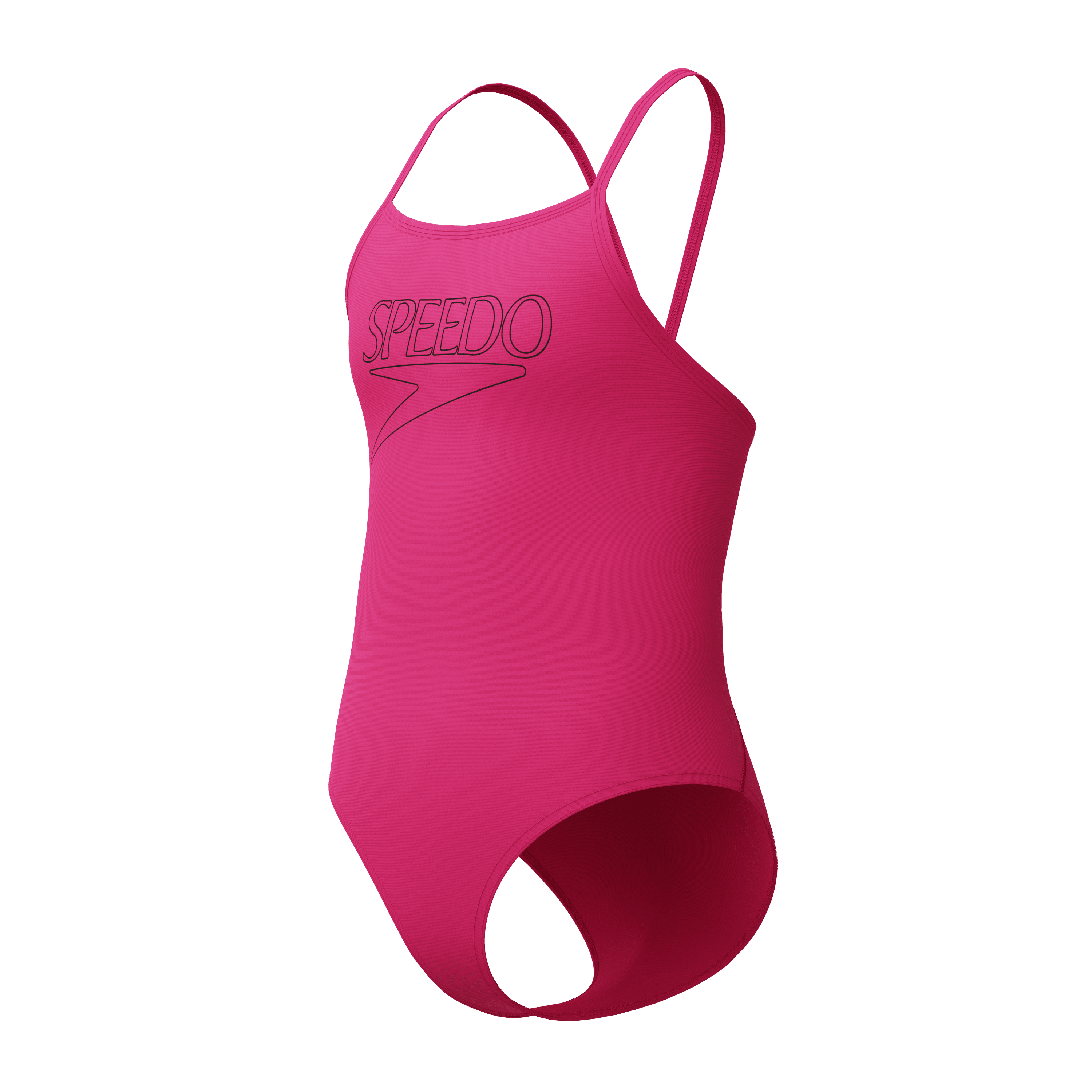 Speedo Girls Endurance+ Logo Thinstrap Swimsuit - Pink-Swimsuit-Speedo-SwimPath