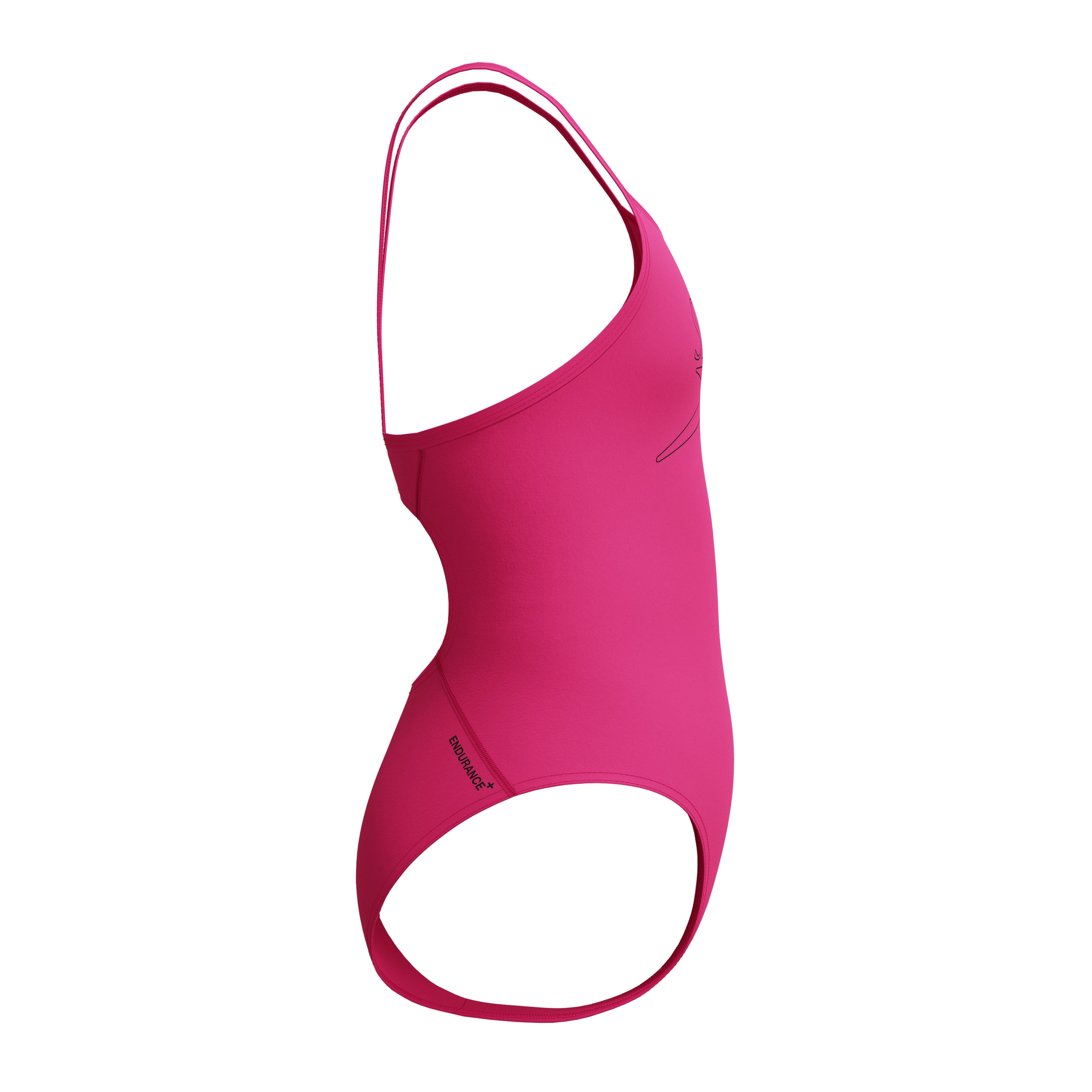 Speedo Girls Endurance+ Logo Thinstrap Swimsuit - Pink-Swimsuit-Speedo-SwimPath