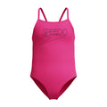 Speedo Girls Endurance+ Logo Thinstrap Swimsuit - Pink-Swimsuit-Speedo-SwimPath