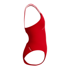 Speedo Girls Endurance+ Logo Thinstrap Swimsuit - Red-Swimsuit-Speedo-SwimPath