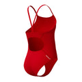 Speedo Girls Endurance+ Logo Thinstrap Swimsuit - Red-Swimsuit-Speedo-SwimPath