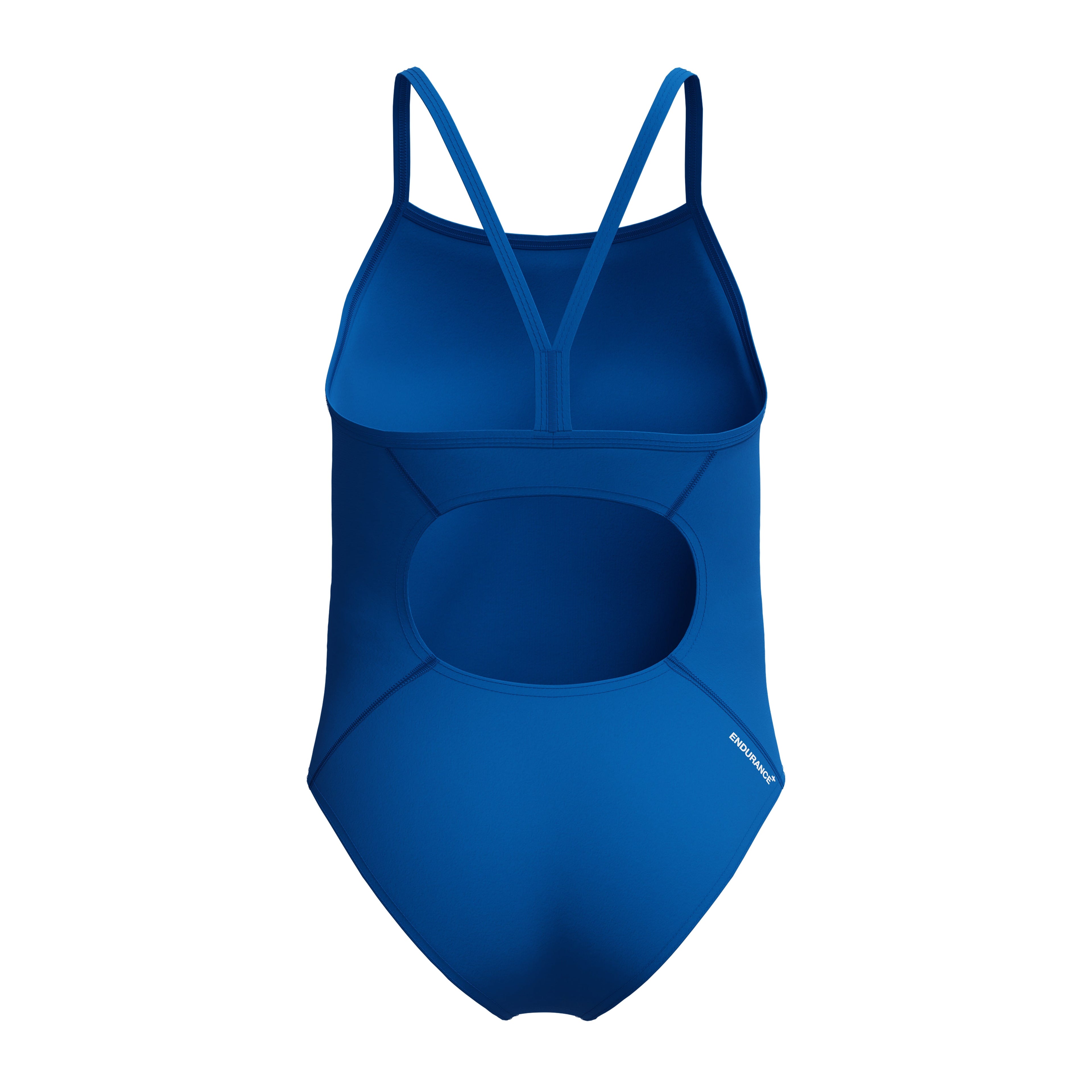 Speedo Girls Endurance+ Logo Thinstrap Swimsuit - Royal-Swimsuit-Speedo-SwimPath