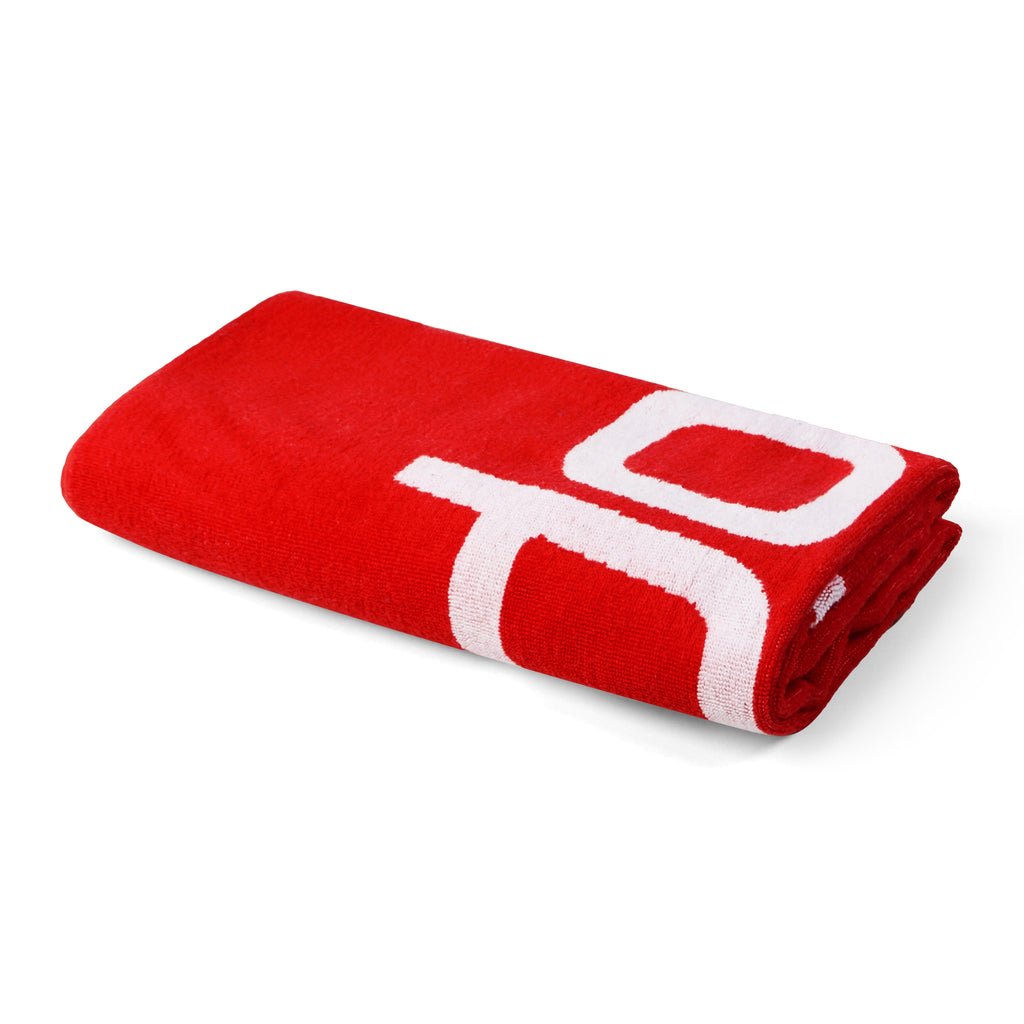 Speedo Logo Towel - Red/White-Sports Towels-Speedo-SwimPath