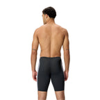 Speedo Solid Splice Men's Jammer - Black/Grey-Training Jammers-Speedo-SwimPath