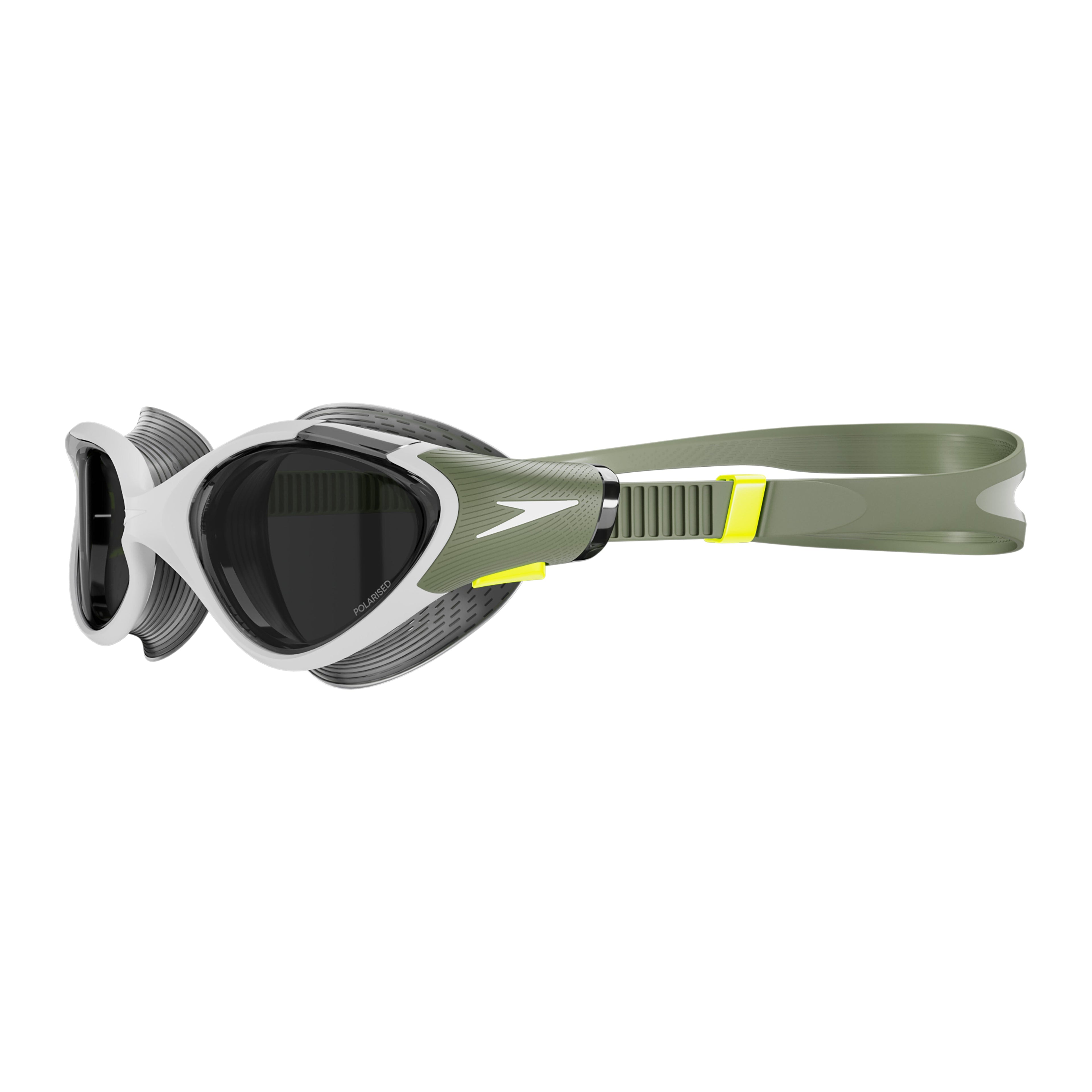 Speedo Women's Polarised Biofuse 2.0 Goggles - Green/White-Goggles-Speedo-SwimPath